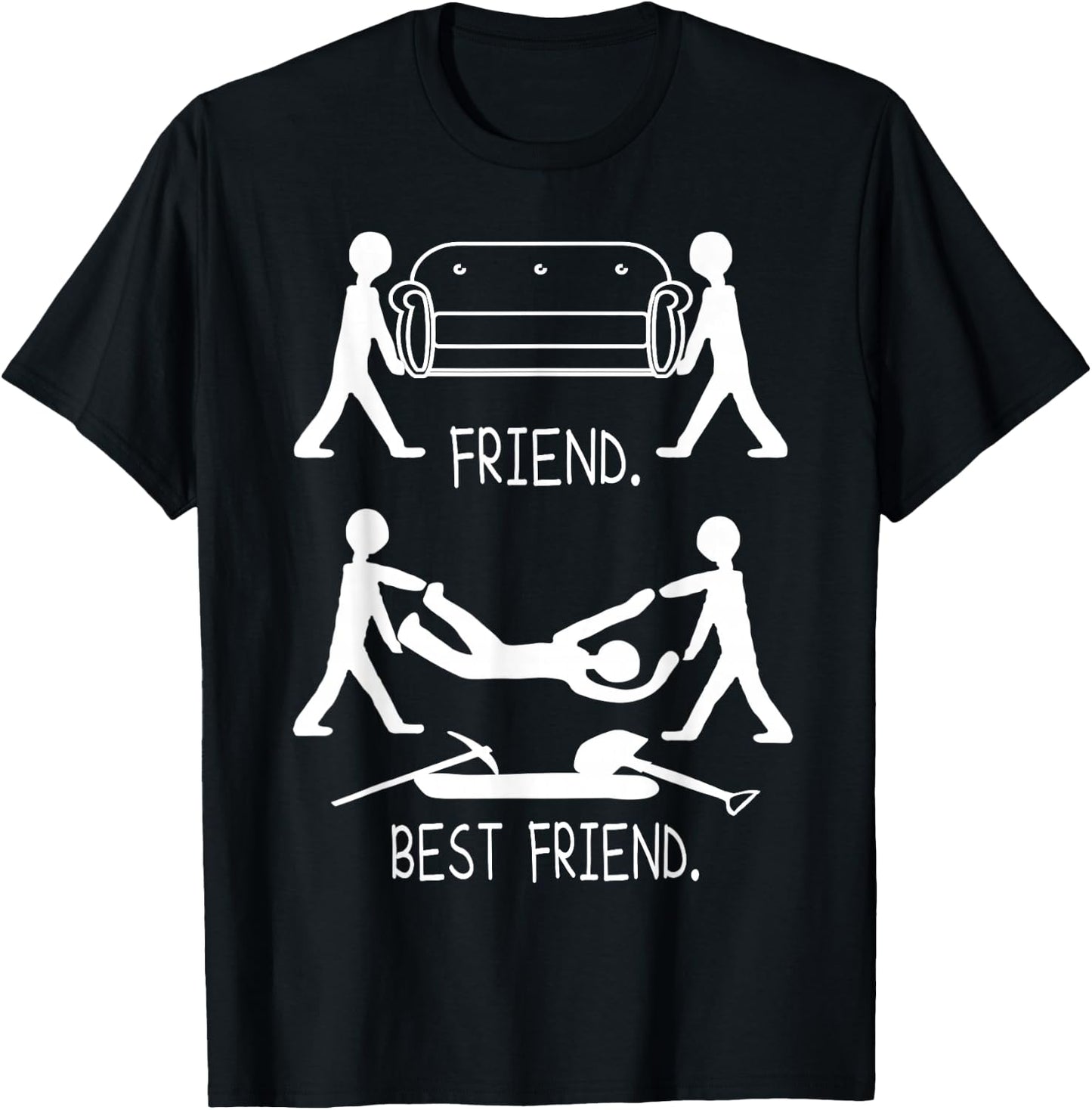 Cool Friend vs Bestie and besties Day Cool Besties T-Shirt - T-Shirt | Black
