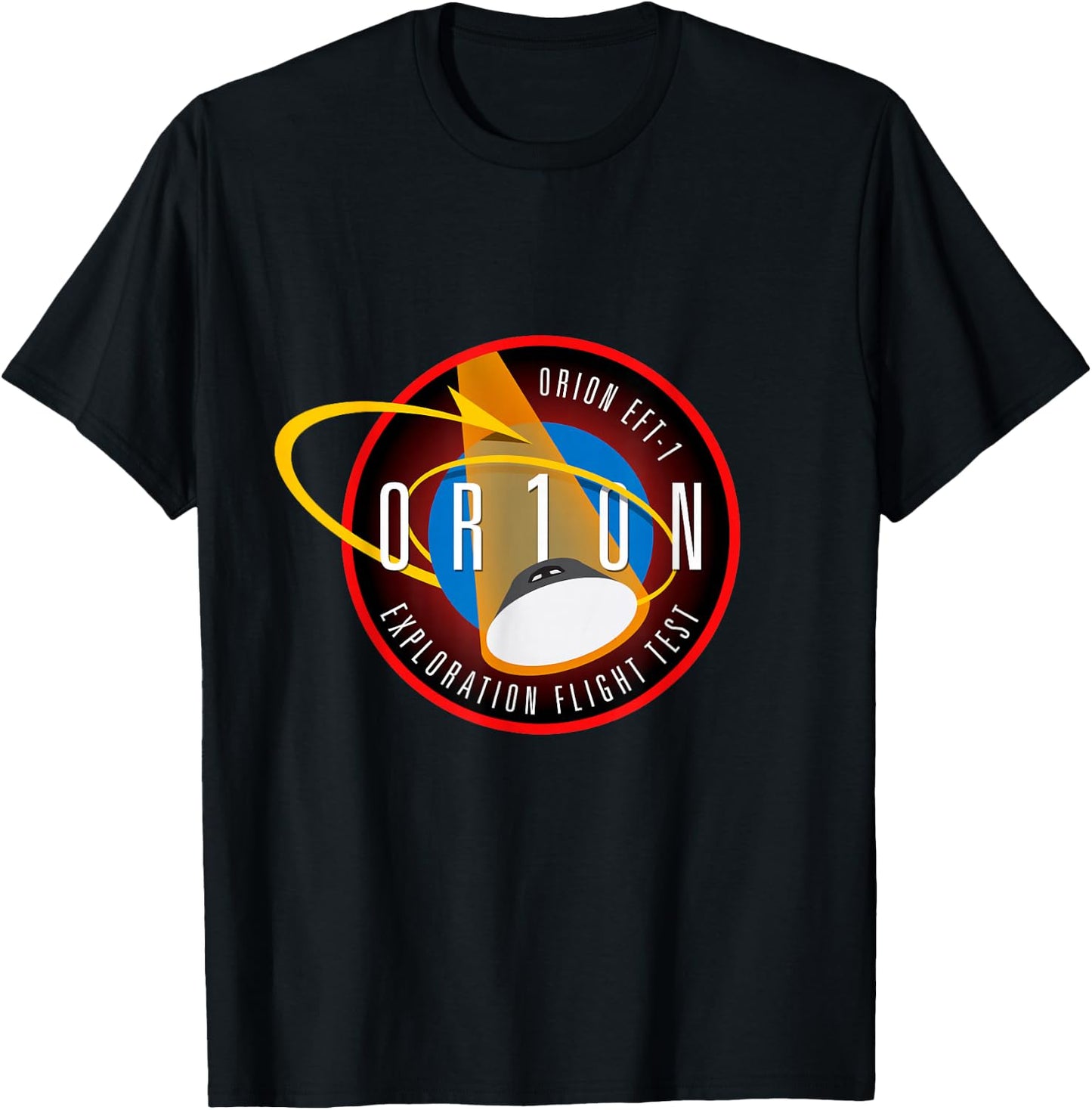 Orion ETF 1 Insignia Crew Spacecraft Patch T-Shirt - T-Shirt | Black