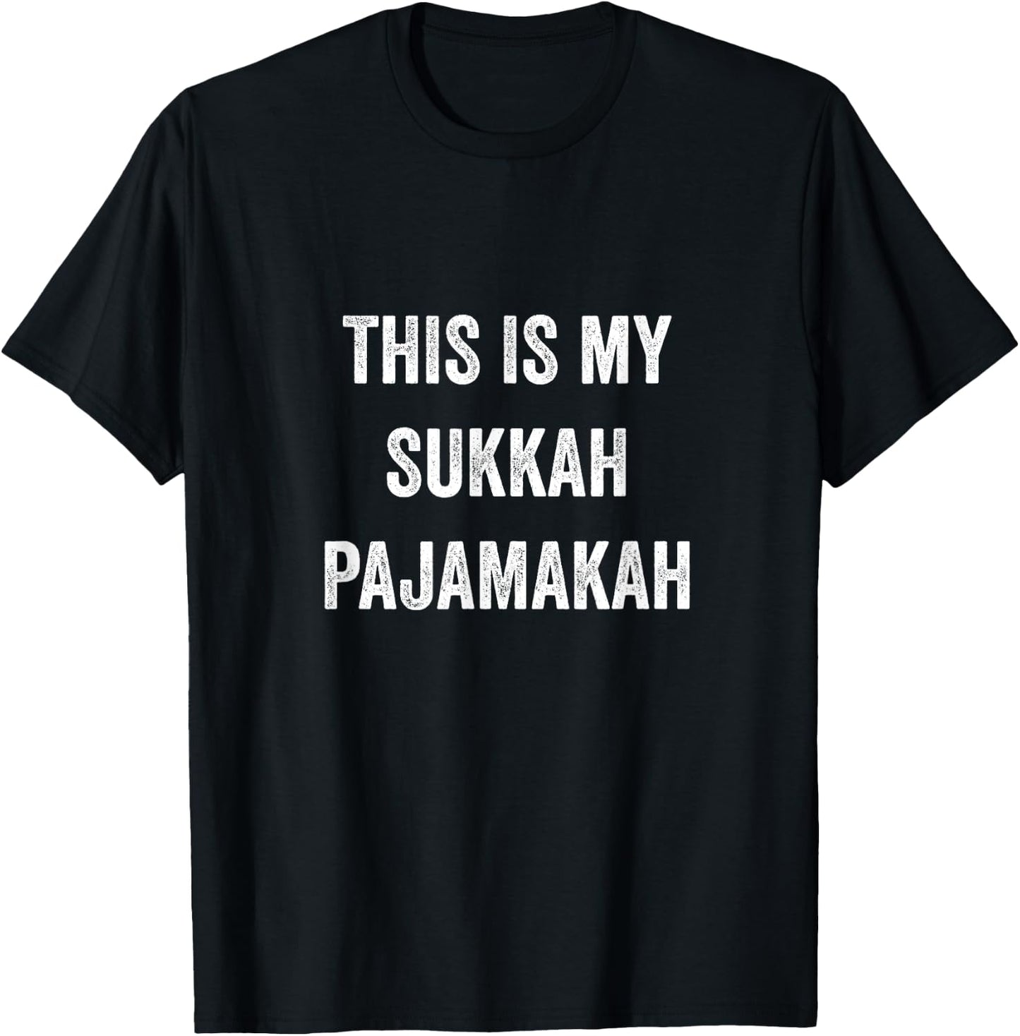 Sukkah Pajamakah Sukkot Sleeping In The Sukkah Jewish Kids T-Shirt - T-Shirt | Black