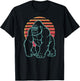 Gorilla Silverback Lover Animal Retro Synthwave 80s T-Shirt - T-Shirt | Black