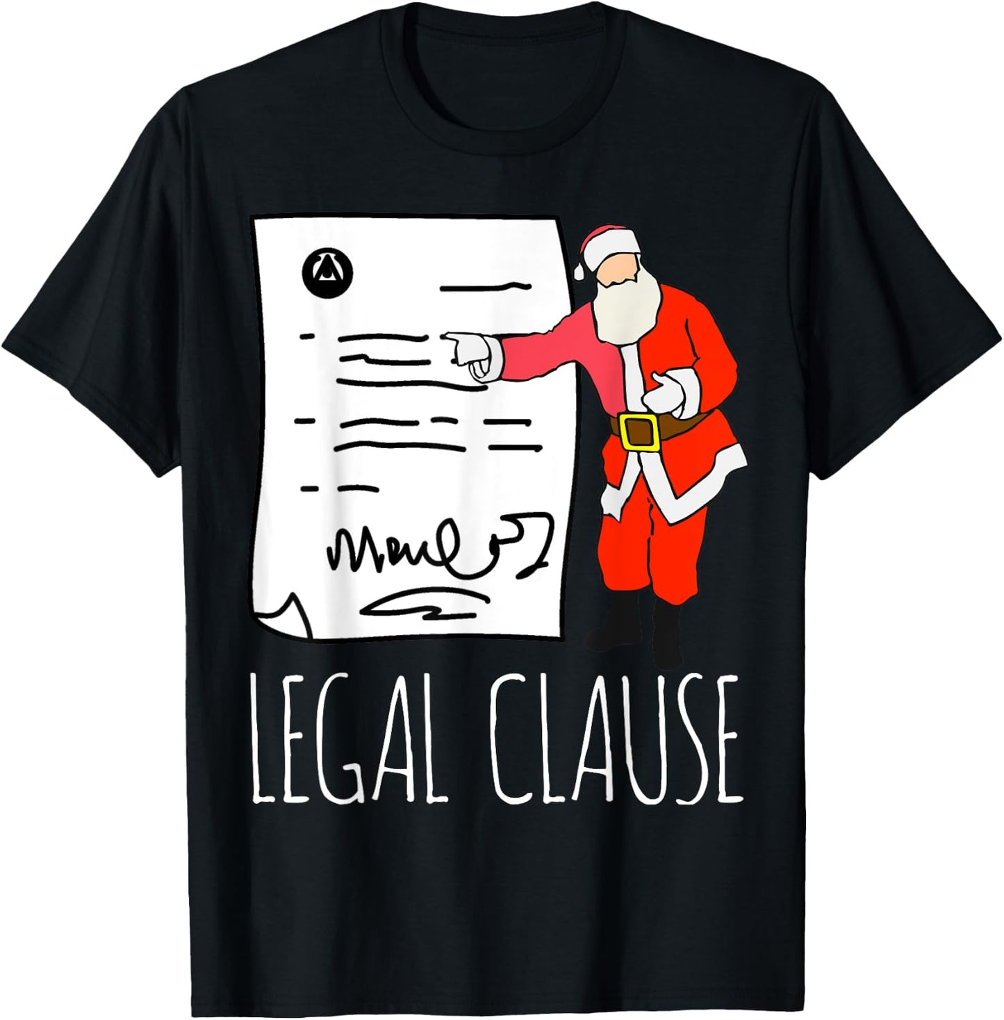 Funny Lawyer Christmas Gift I Legal Xmas T-Shirt - T-Shirt | Black