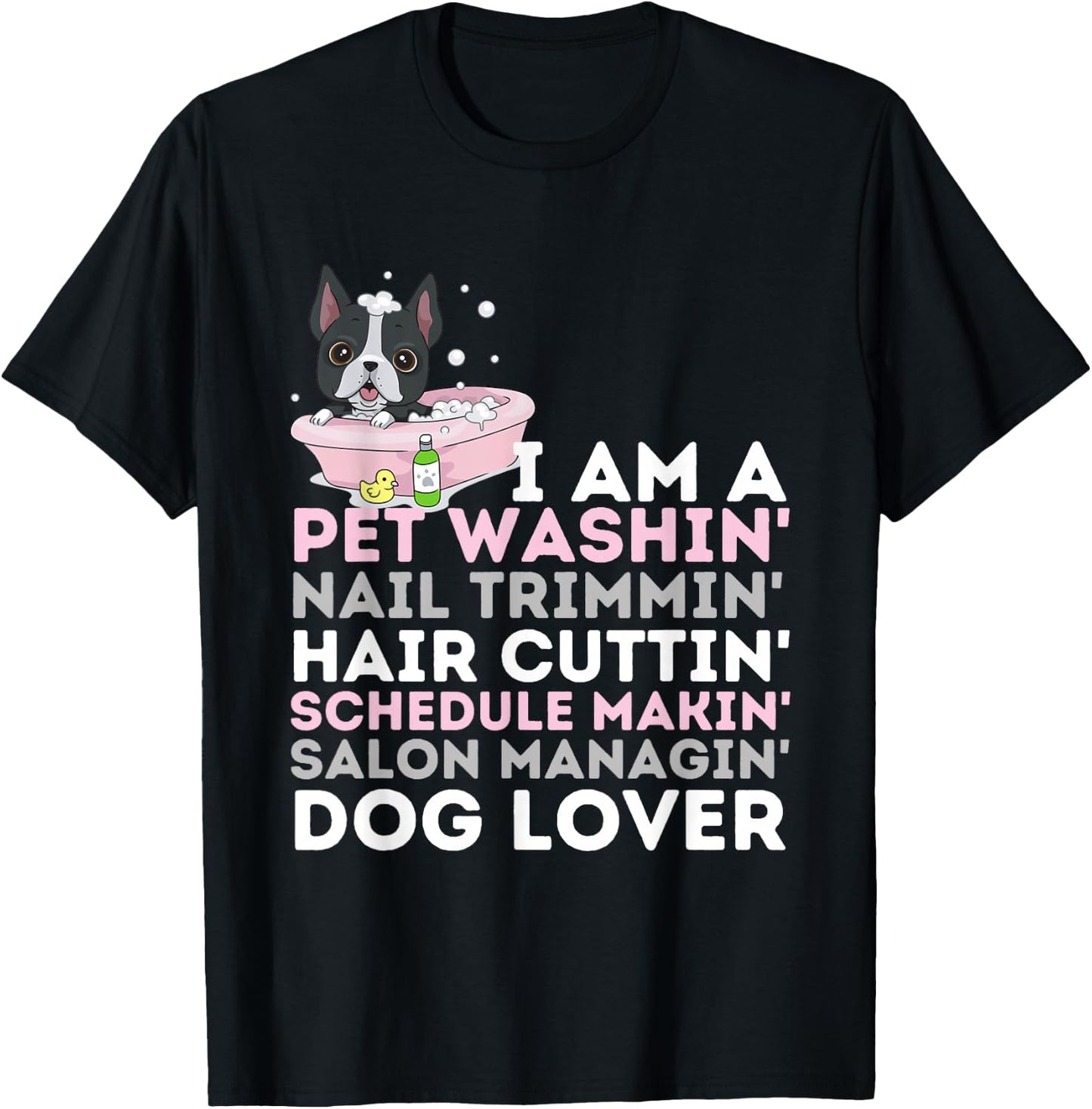 Dog Salon Owner - Dog Groomer & Dog Grooming T-Shirt - T-Shirt | Black