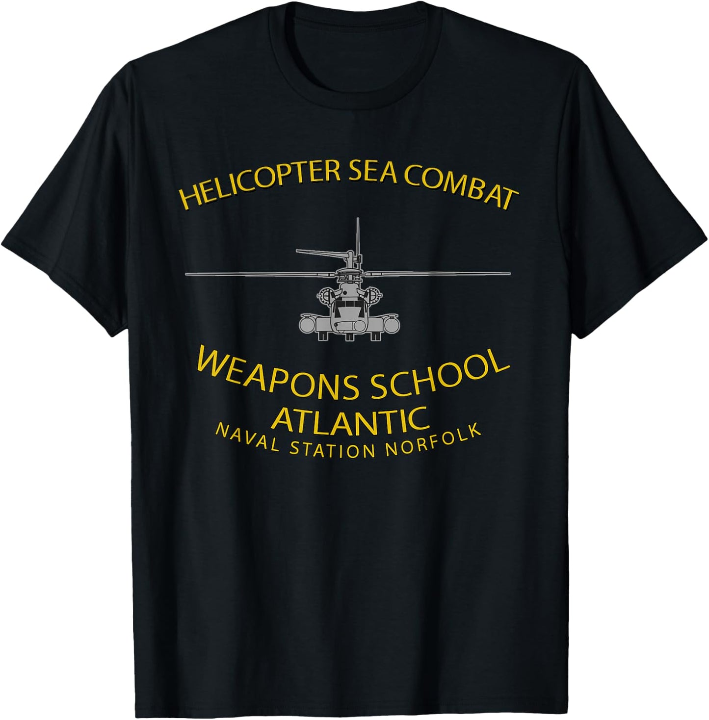 Helicopter Sea Combat Wpns School Atlantic MH-53 T-Shirt - T-Shirt | Black
