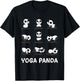 Funny Panda Yoga Shirt Zen Bear Panda Meditation Yoga Lover T-Shirt - T-Shirt | Black