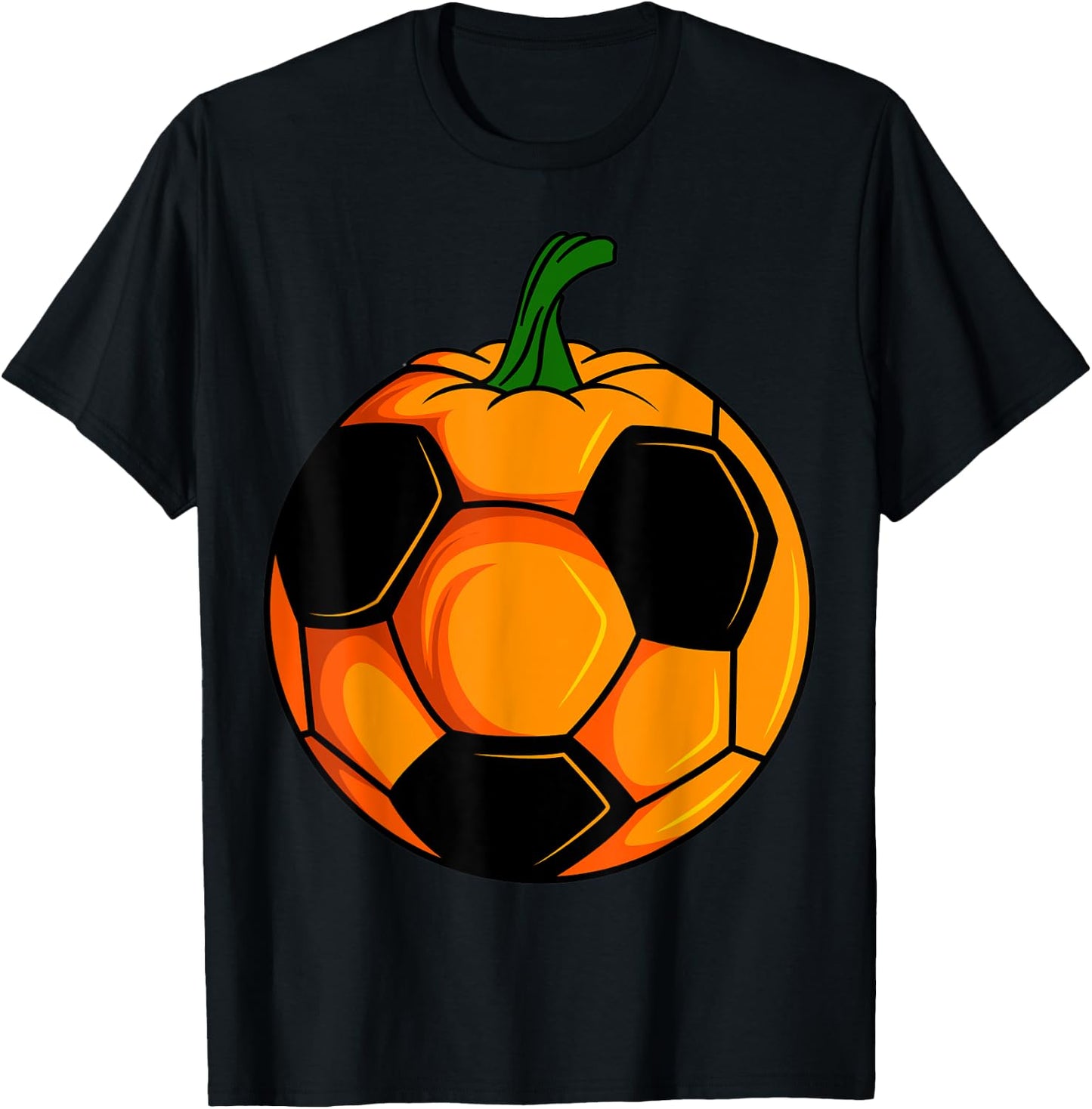Halloween Pumpkin Soccer Ball Player Ball Team Sport T-Shirt - T-Shirt | Black