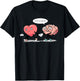 Heart vs Brain Heart Leading Brain Valentines T-Shirt - T-Shirt | Black