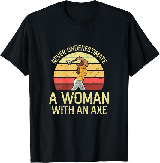 Axe throwing Quote for your Axe throwing Wife T-Shirt - T-Shirt | Black