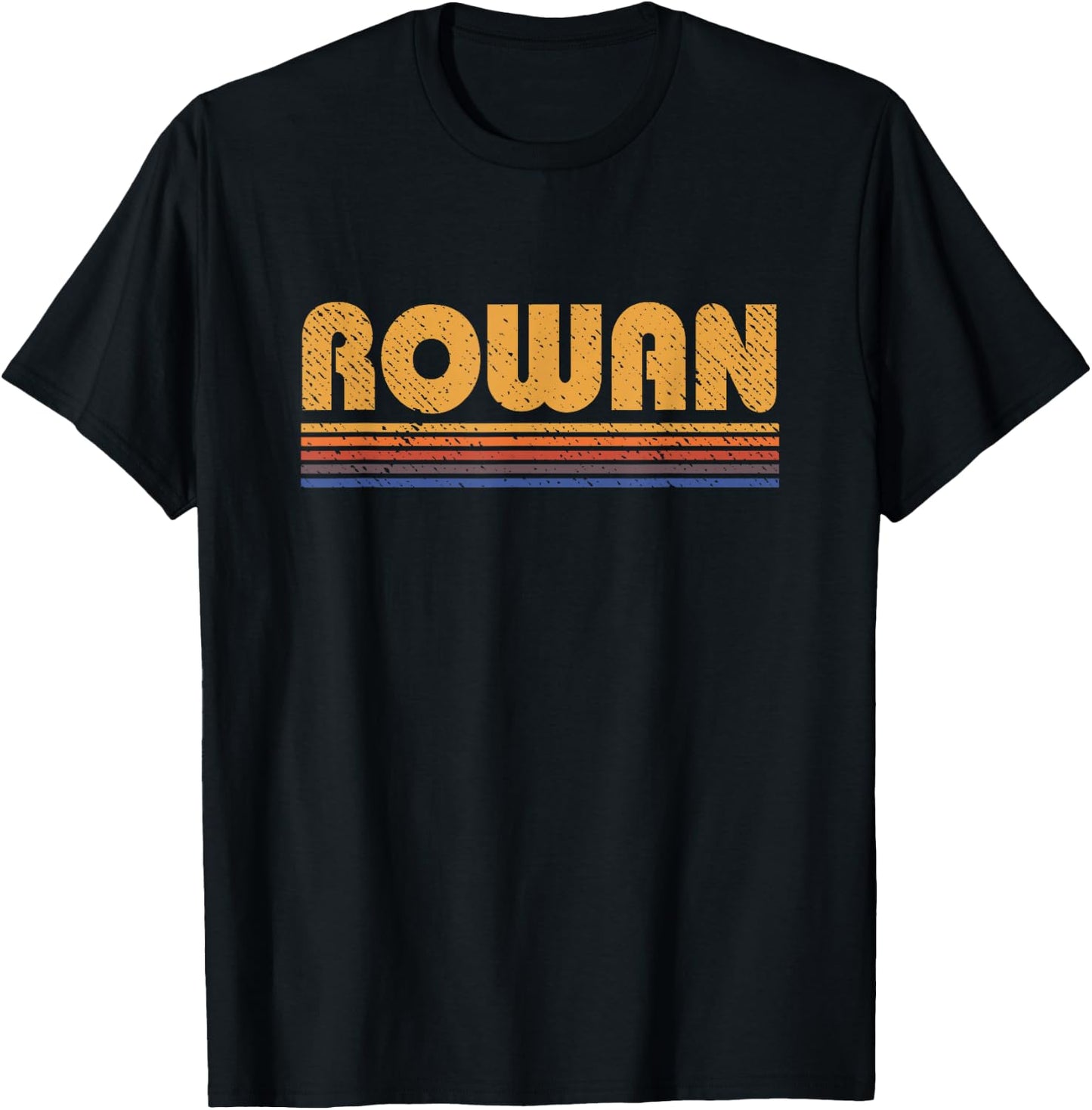 Rowan Retro Style Vintage T-Shirt - T-Shirt | Black