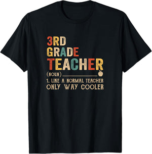 3Rd Grade Teacher Definition Funny Back To School First Day T-Shirt - T-Shirt | Black