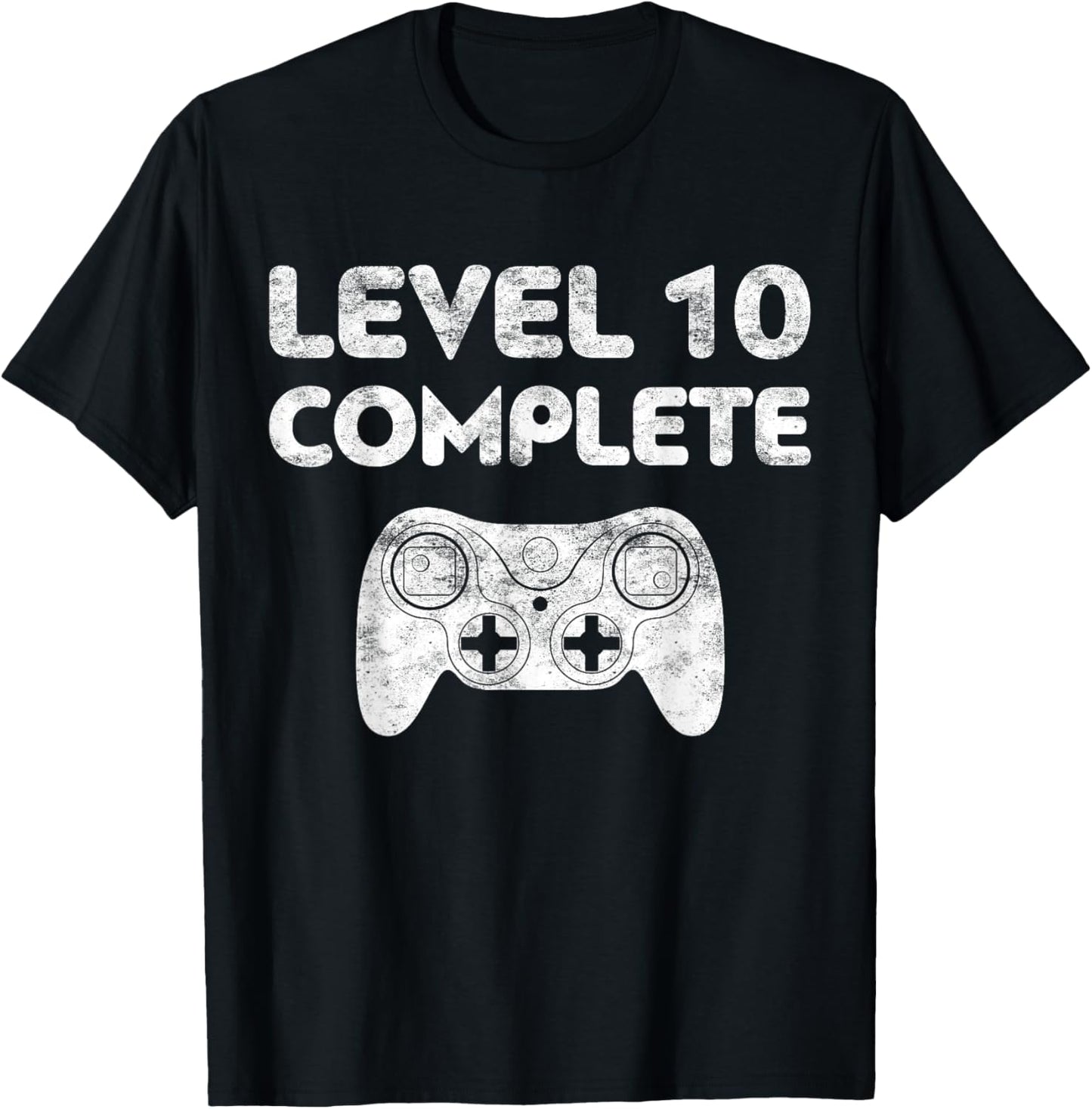 Level 10 Complete 10th Wedding Anniversary Shirt T-Shirt - T-Shirt | Black
