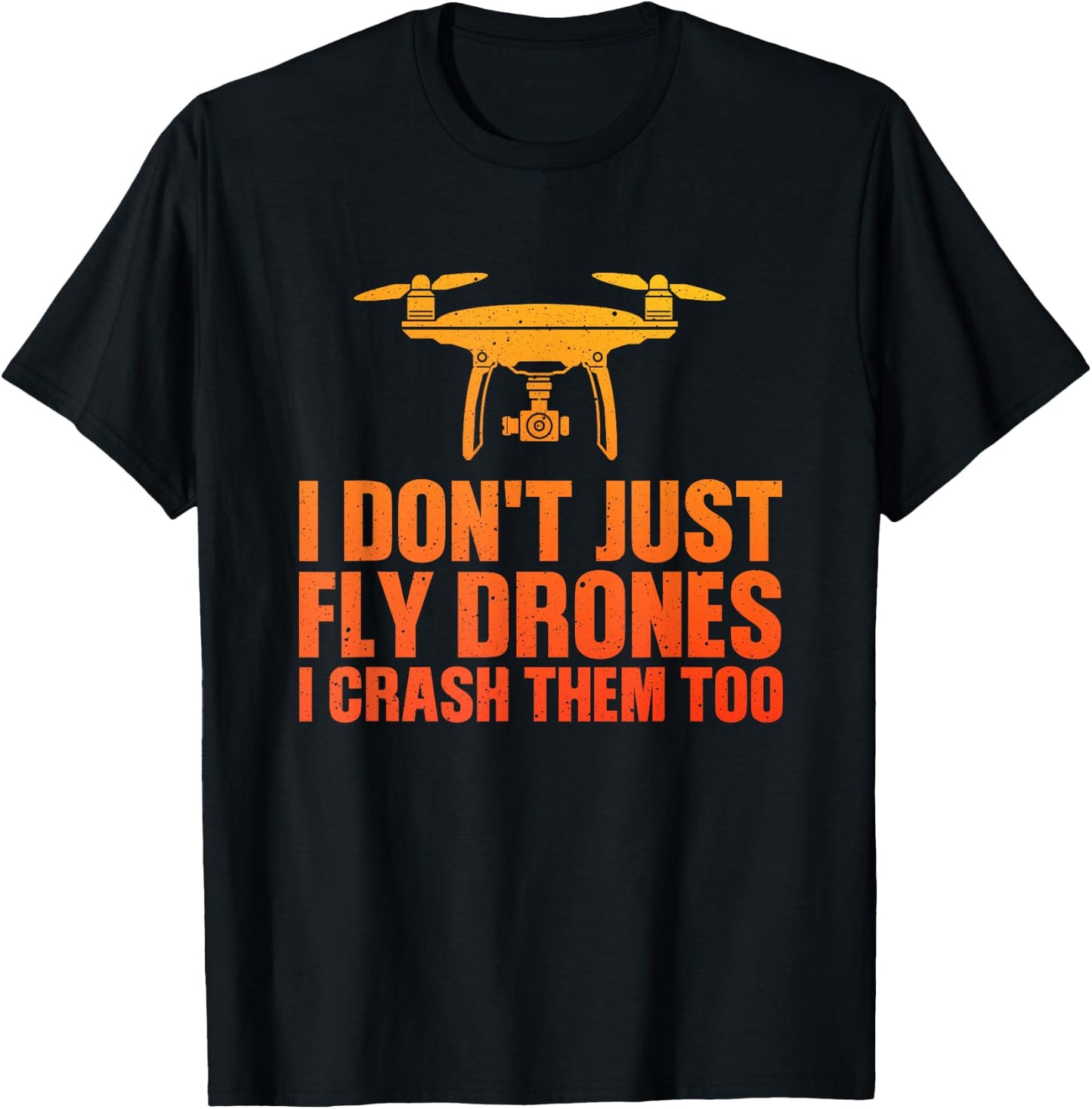 Funny Drone Art Women Boys Drone Racing Drone Pilot T-Shirt - T-Shirt | Black