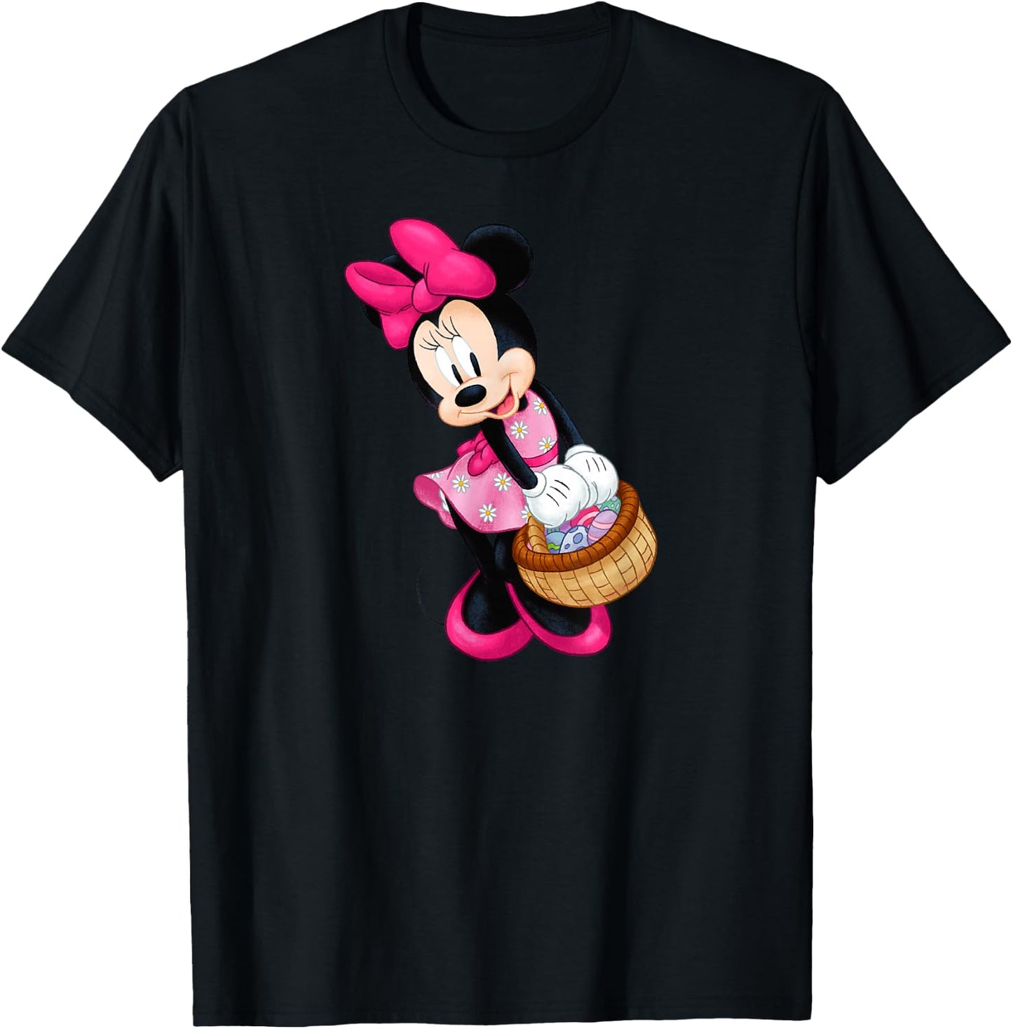 Disney Easter Minnie Egg Basket T-Shirt - T-Shirt | Black
