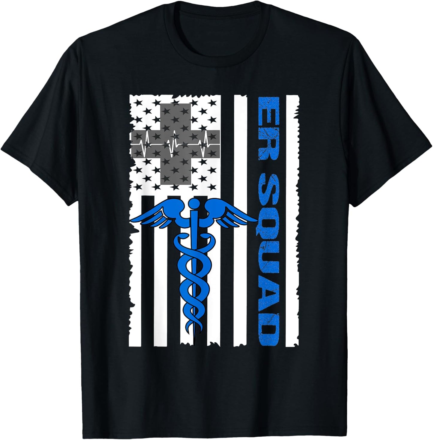 ER Nurse Doctor Emergency Room Hospital Squad T-Shirt - T-Shirt | Black