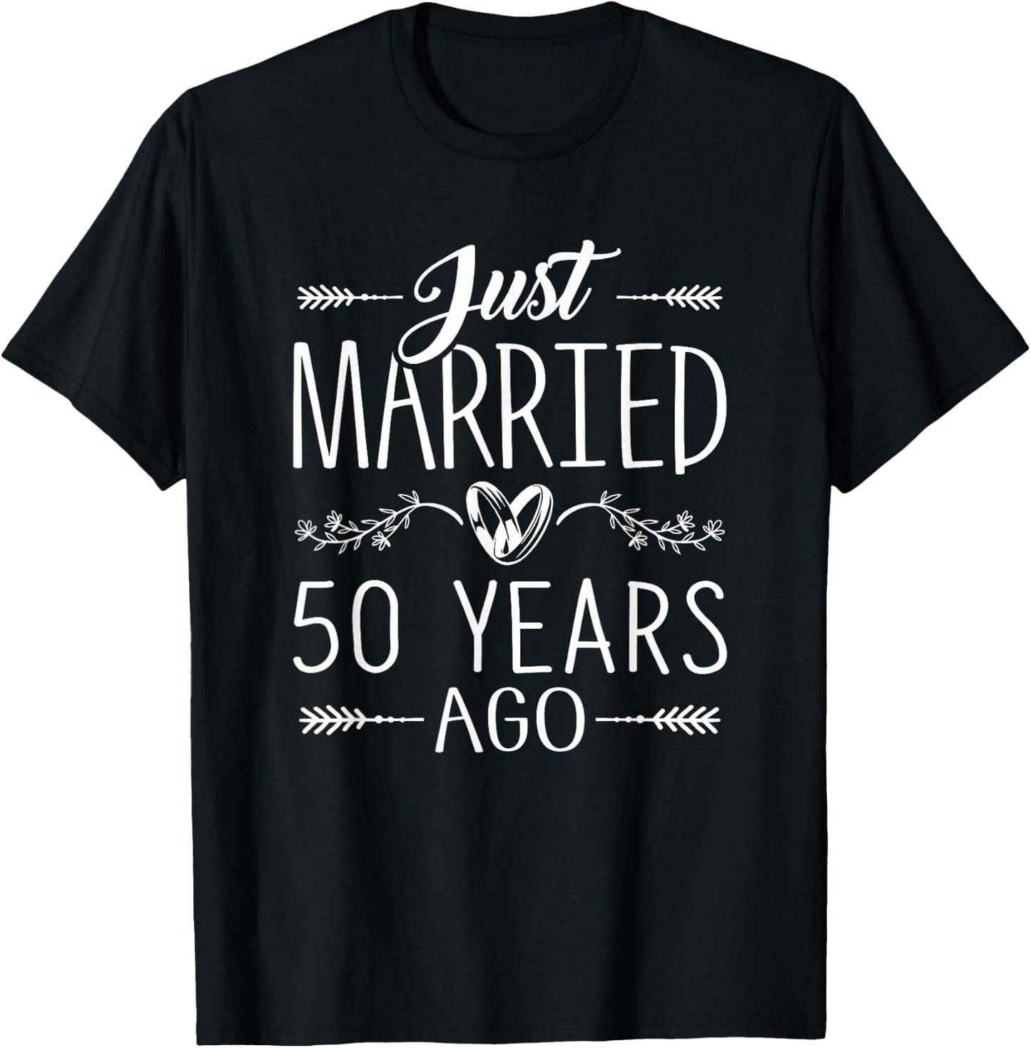 50th Wedding Anniversary Shirt for Couples Parents Matching T-Shirt - T-Shirt | Black