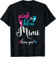 Pink Or Blue Mimi Loves You Gender Reveal Baby Announcement T-Shirt - T-Shirt | Black