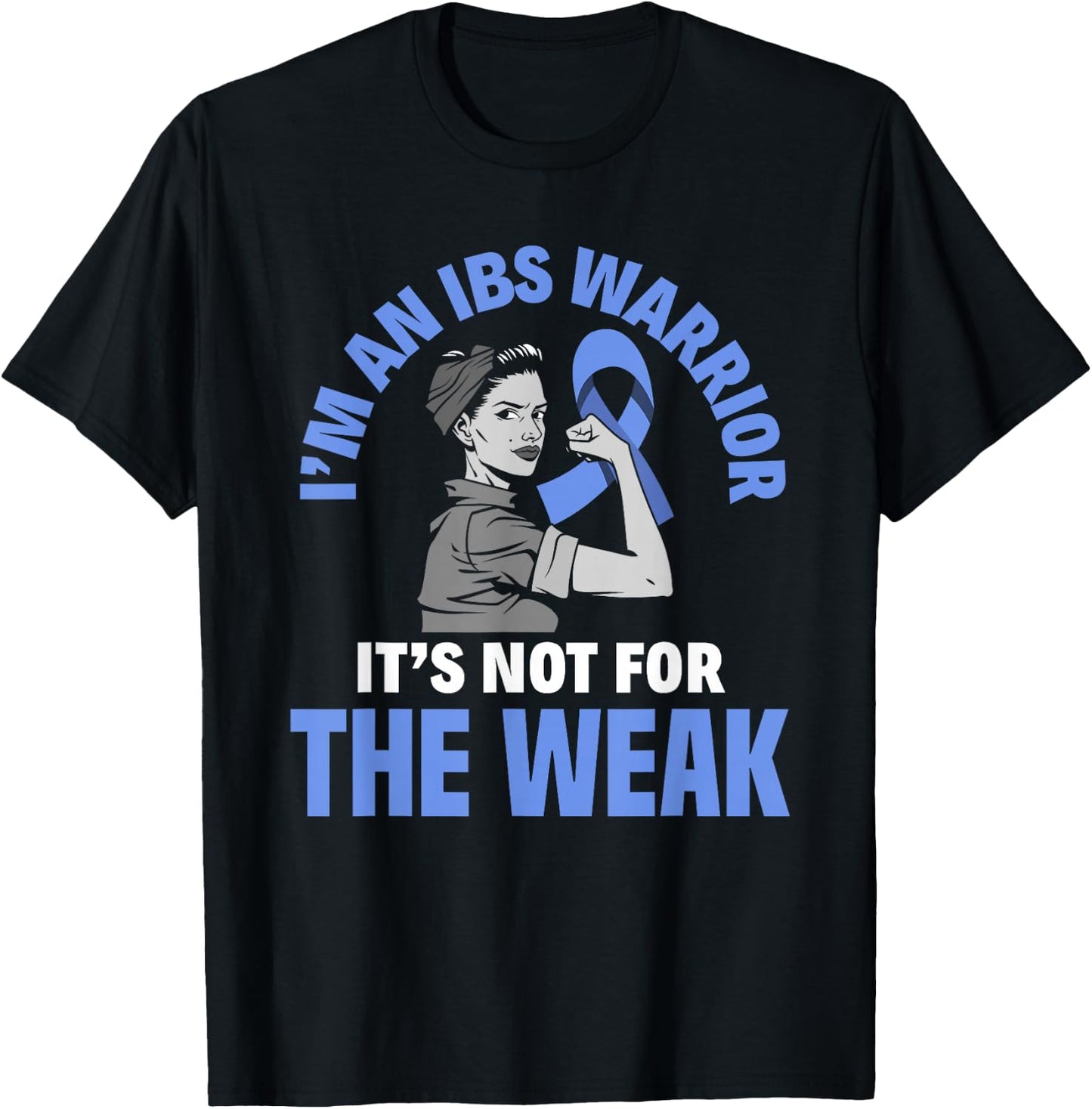 I'm An IBS Warrior Irritable Bowel Syndrome Awareness T-Shirt - T-Shirt | Black