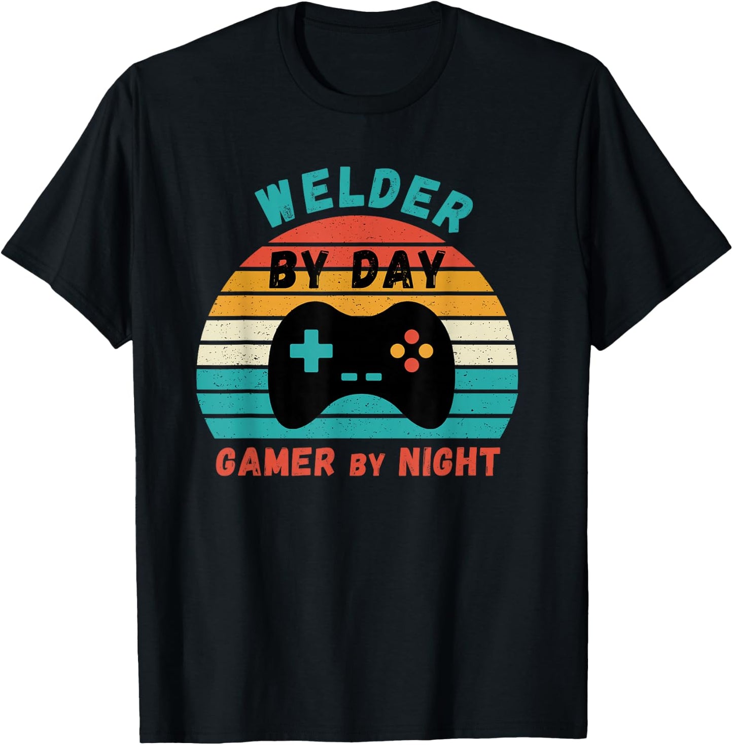 Welder Birthday Gifts -Youth Retro Gamer Black Small T-Shirt - T-Shirt | Black