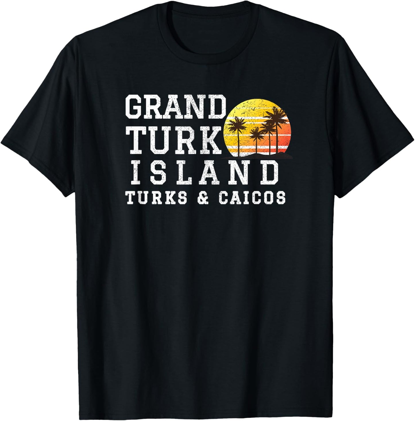 Grand Turk Island Turks and Caicos Matching Family Vacation T-Shirt - T-Shirt | Black
