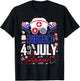 Emergency Nurse 4th of July Crew Independence Day Patriotic T-Shirt - T-Shirt | Black