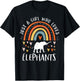 Just A Girl Who Loves Elephants Rainbow Gifts Elephant Lover Small T-Shirt - T-Shirt | Black