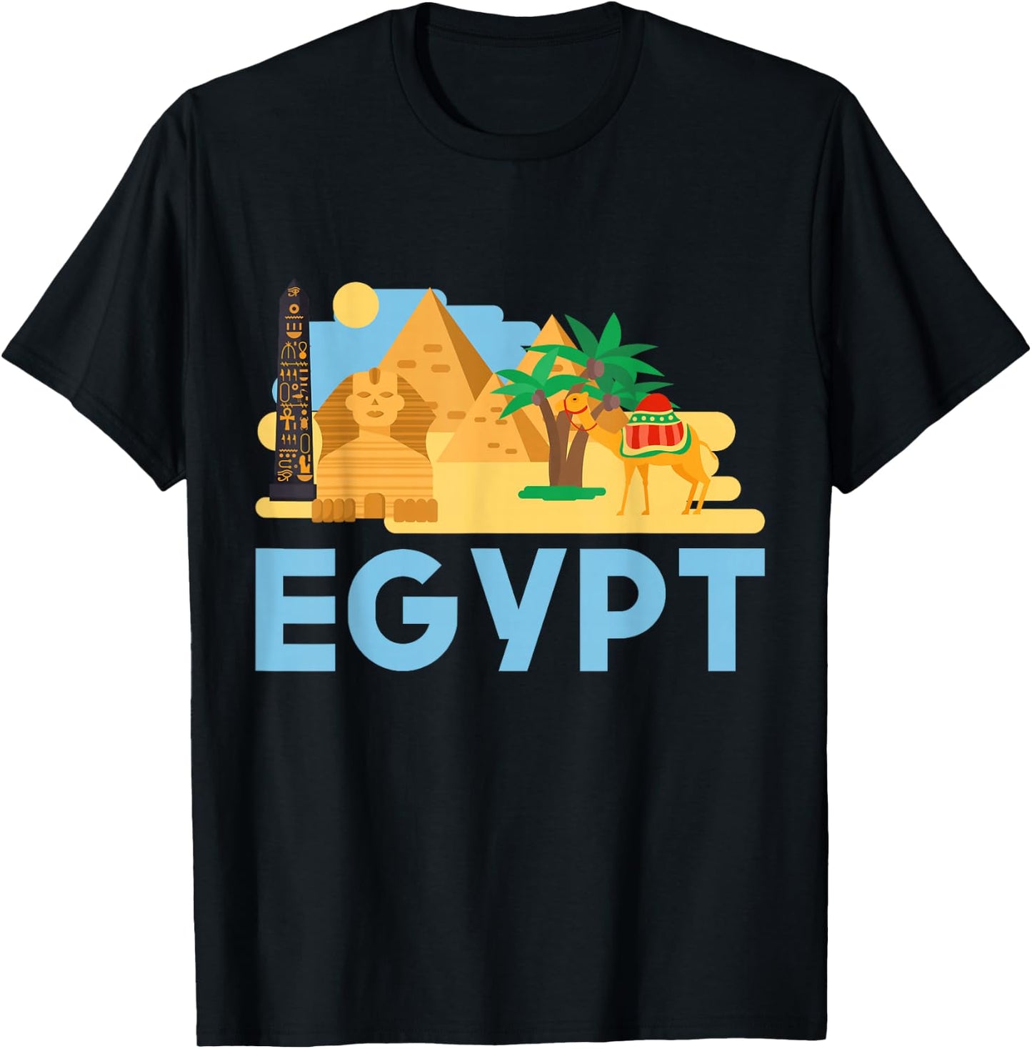 Pharaoh Gifts Egyptian Culture Pyramid Egypt T-Shirt - T-Shirt | Black