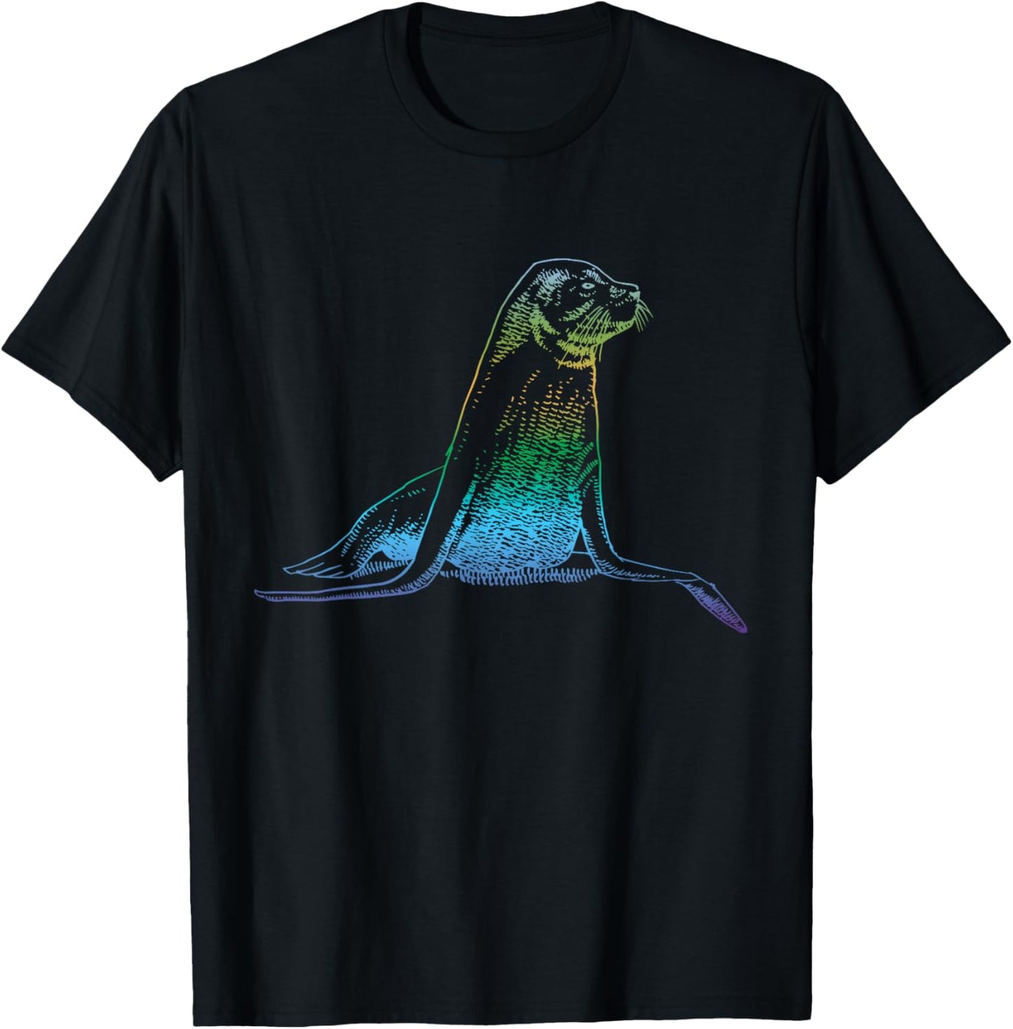 Seal Ocean Animal Lover Sea Lion T-Shirt - T-Shirt | Black