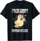 You're Dinner Your Dinner Grammar Matters Grammar T-Shirt - T-Shirt | Black