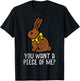 Chocolate Bunny Do You Want Piece Of Me Funny Easter Rabbit T-Shirt - T-Shirt | Black