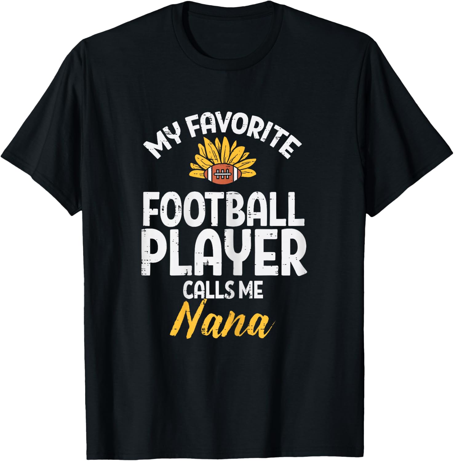 Favorite American Football Player Nana Grandma Mimi Women T-Shirt - T-Shirt | Black