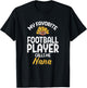 Favorite American Football Player Nana Grandma Mimi Women T-Shirt - T-Shirt | Black