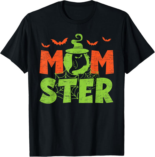 Momster Ghost Mom Monster T-Shirt - T-Shirt | Black