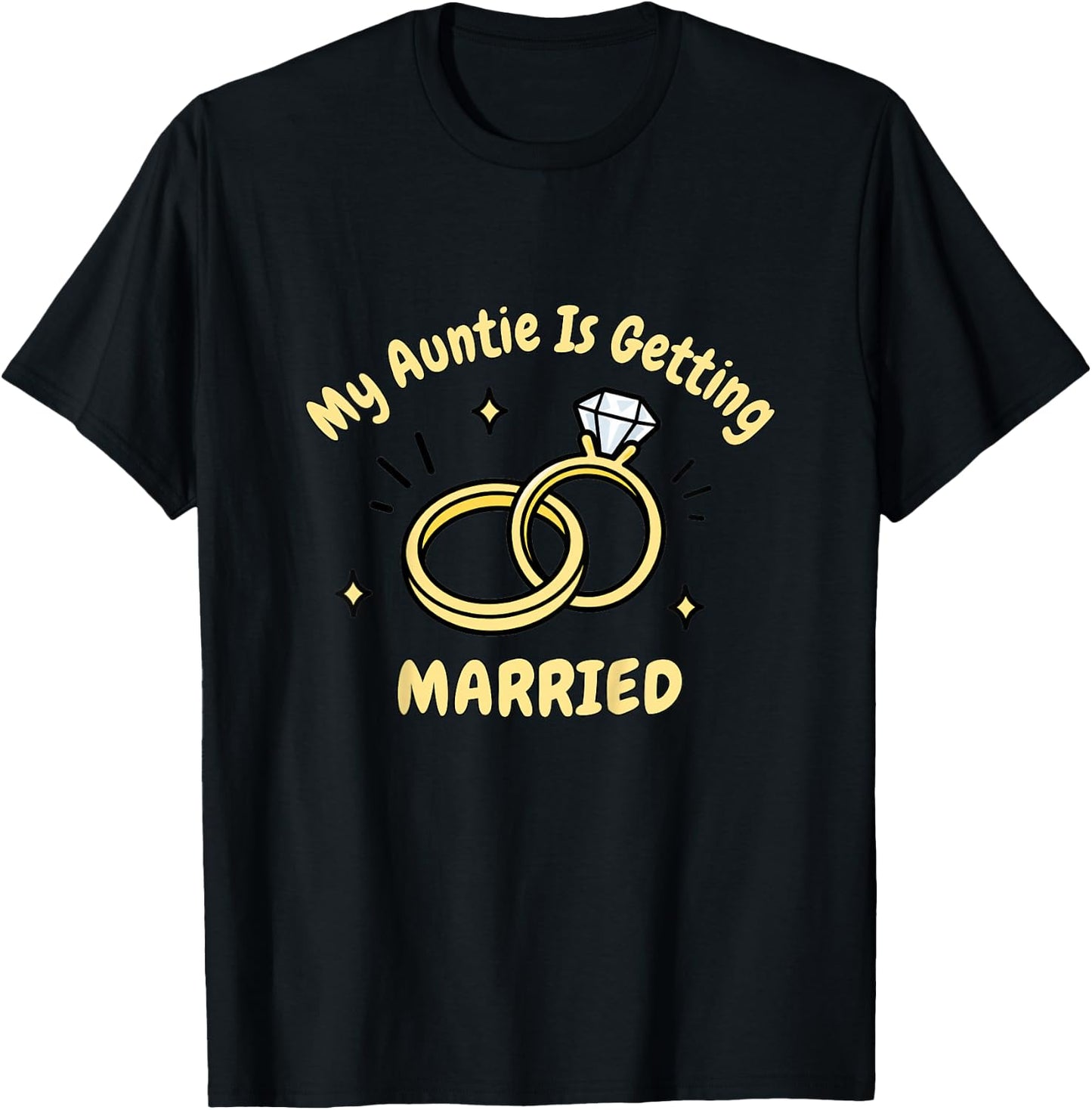 My Auntie is Getting Married Wedding Niece Nephew Kids T-Shirt - T-Shirt | Black