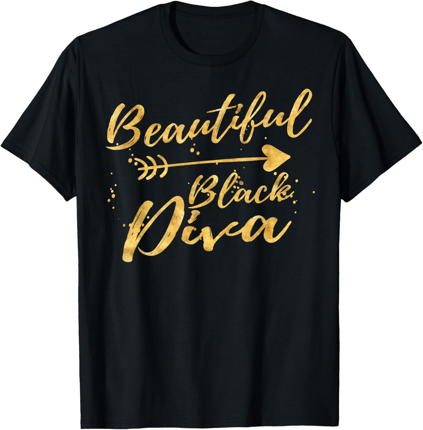 Beautiful Black Diva Birthday Gifts Shirts T-Shirt - T-Shirt | Black
