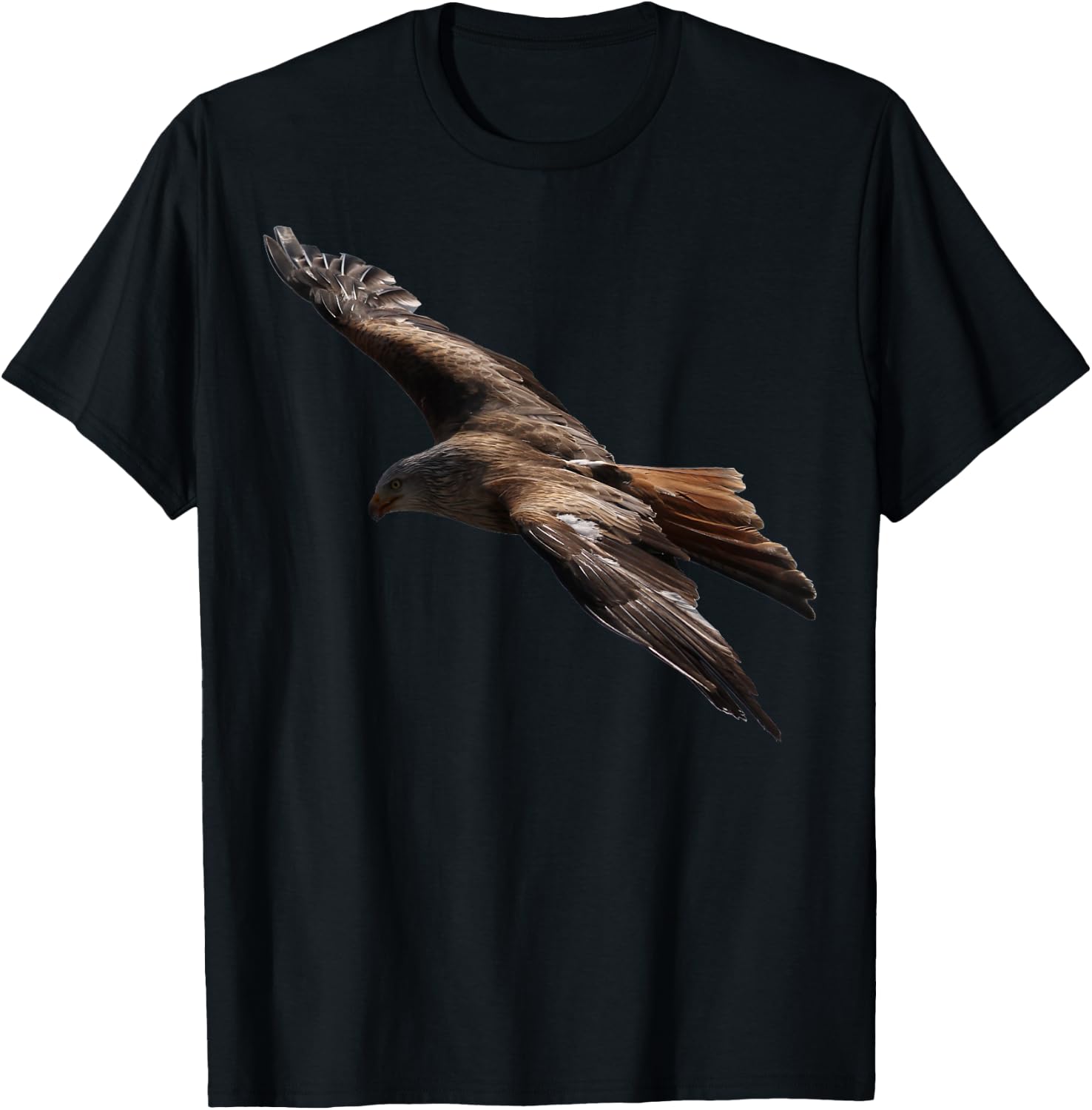 Golden Eagle Flight Birding Raptor Photo Bird Lover T-Shirt - T-Shirt | Black