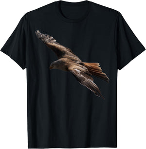 Golden Eagle Flight Birding Raptor Photo Bird Lover T-Shirt - T-Shirt | Black