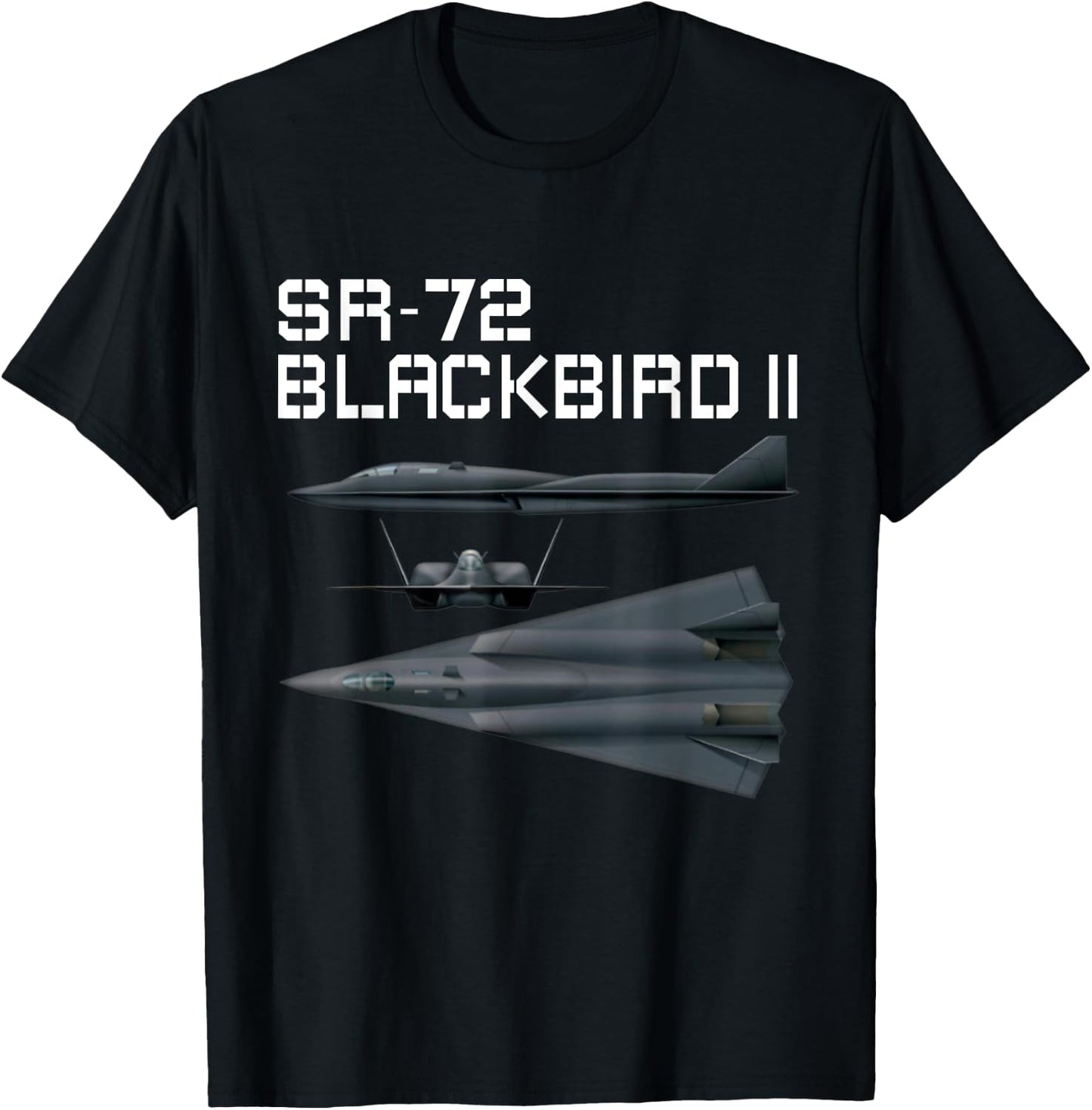 Fun American Military Aviation SR-72 Blackbird II In Action. T-Shirt - T-Shirt | Black