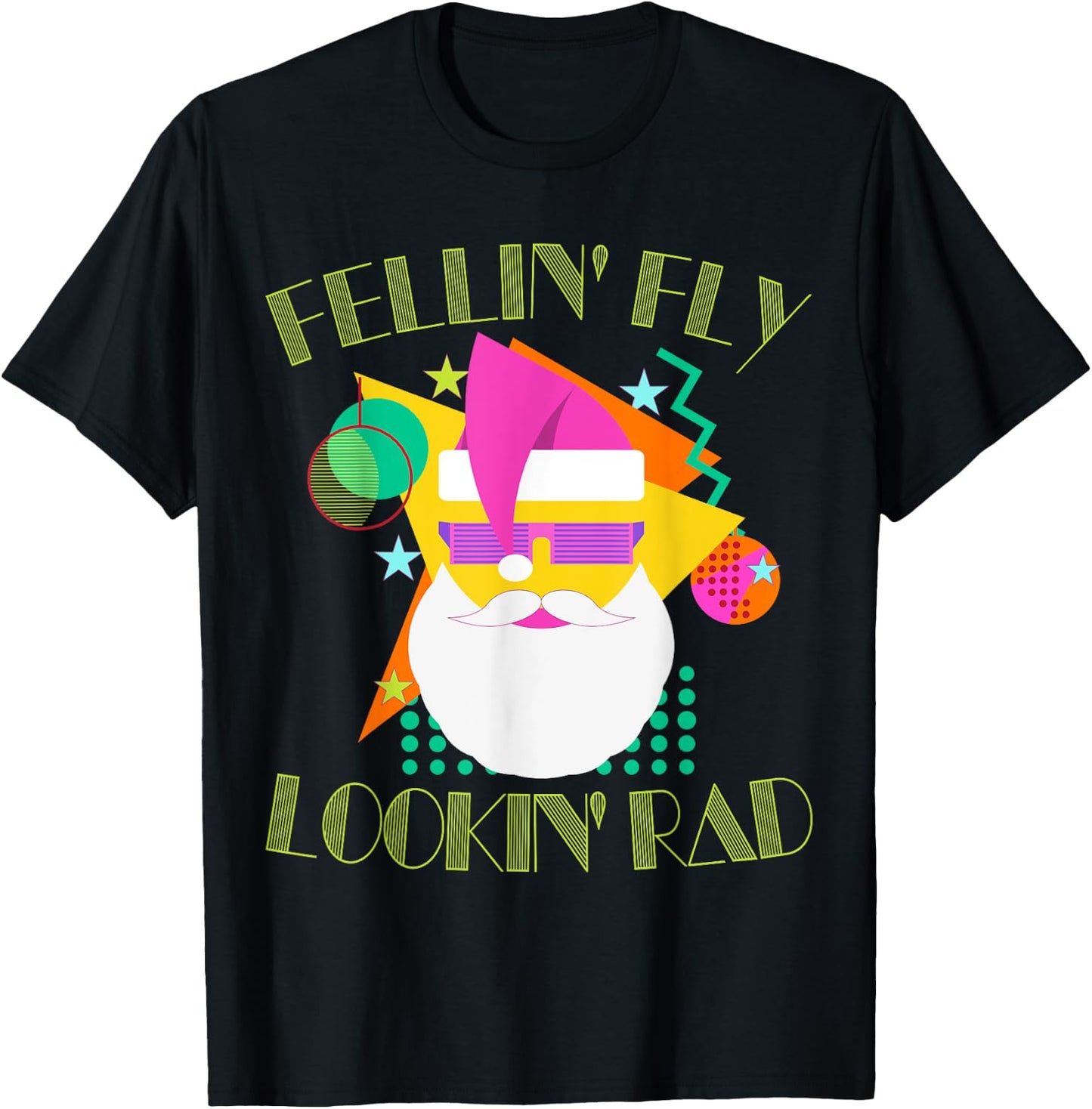 Rad 80s Christmas Vintage Eighties An 80s Costume T-Shirt - T-Shirt | Black
