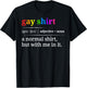 Funny Gay Pride LGBTQ Rainbow Sarcastic T-Shirt - T-Shirt | Black