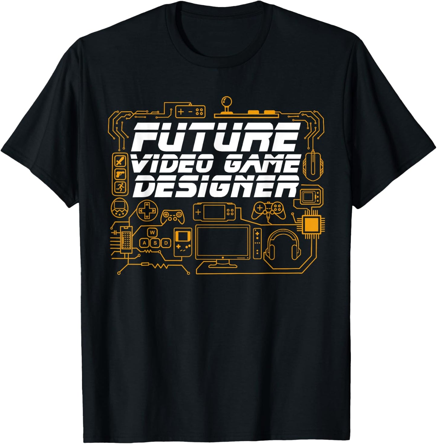 Future Video Game Designer Programmer Coding Gamer Gift T-Shirt - T-Shirt | Black