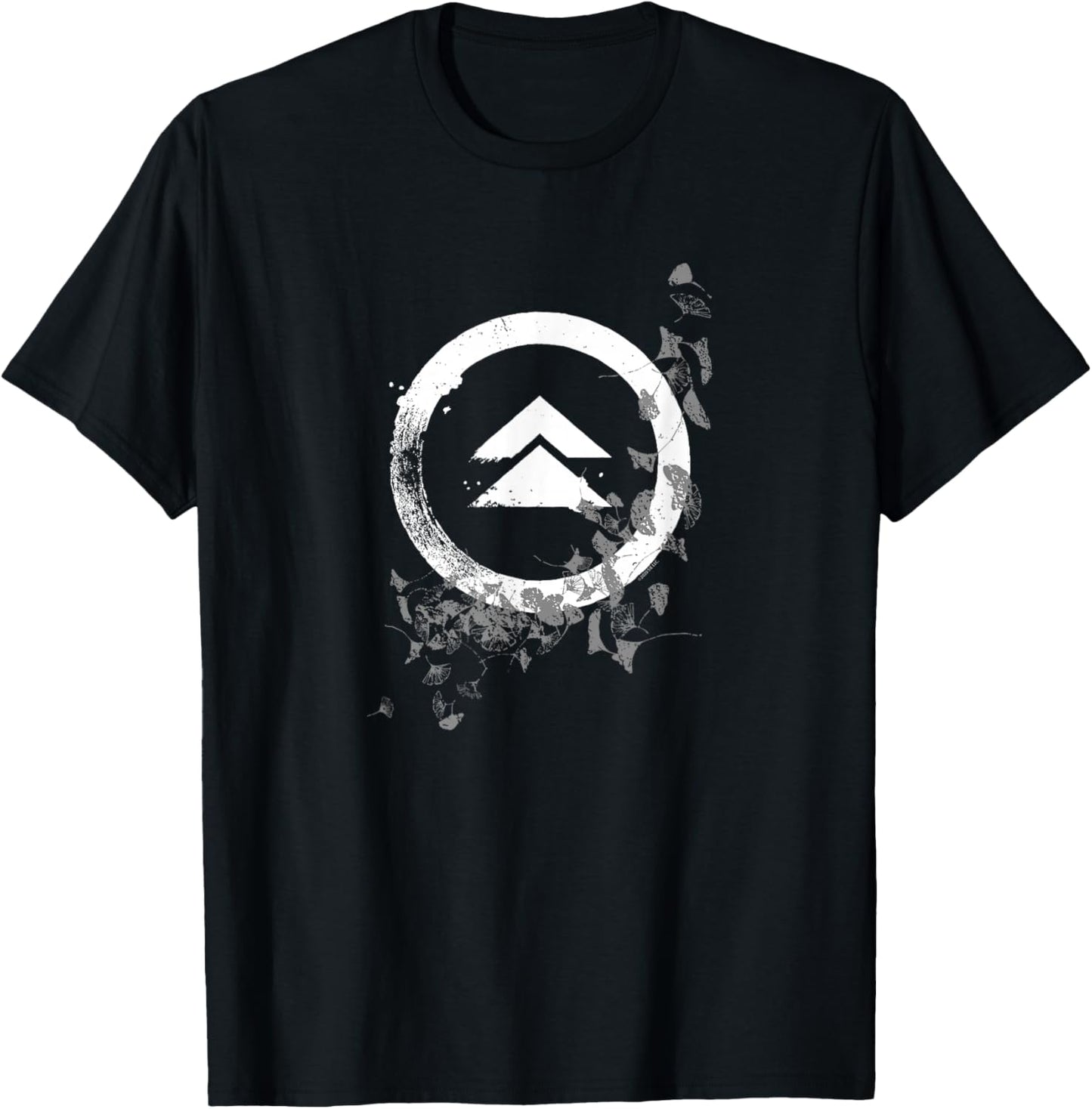 Ghost of Tsushima Crest with Leaves T-Shirt - T-Shirt | Black