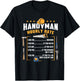 Handyman Hourly Rate Funny Dad T-Shirt - T-Shirt | Black