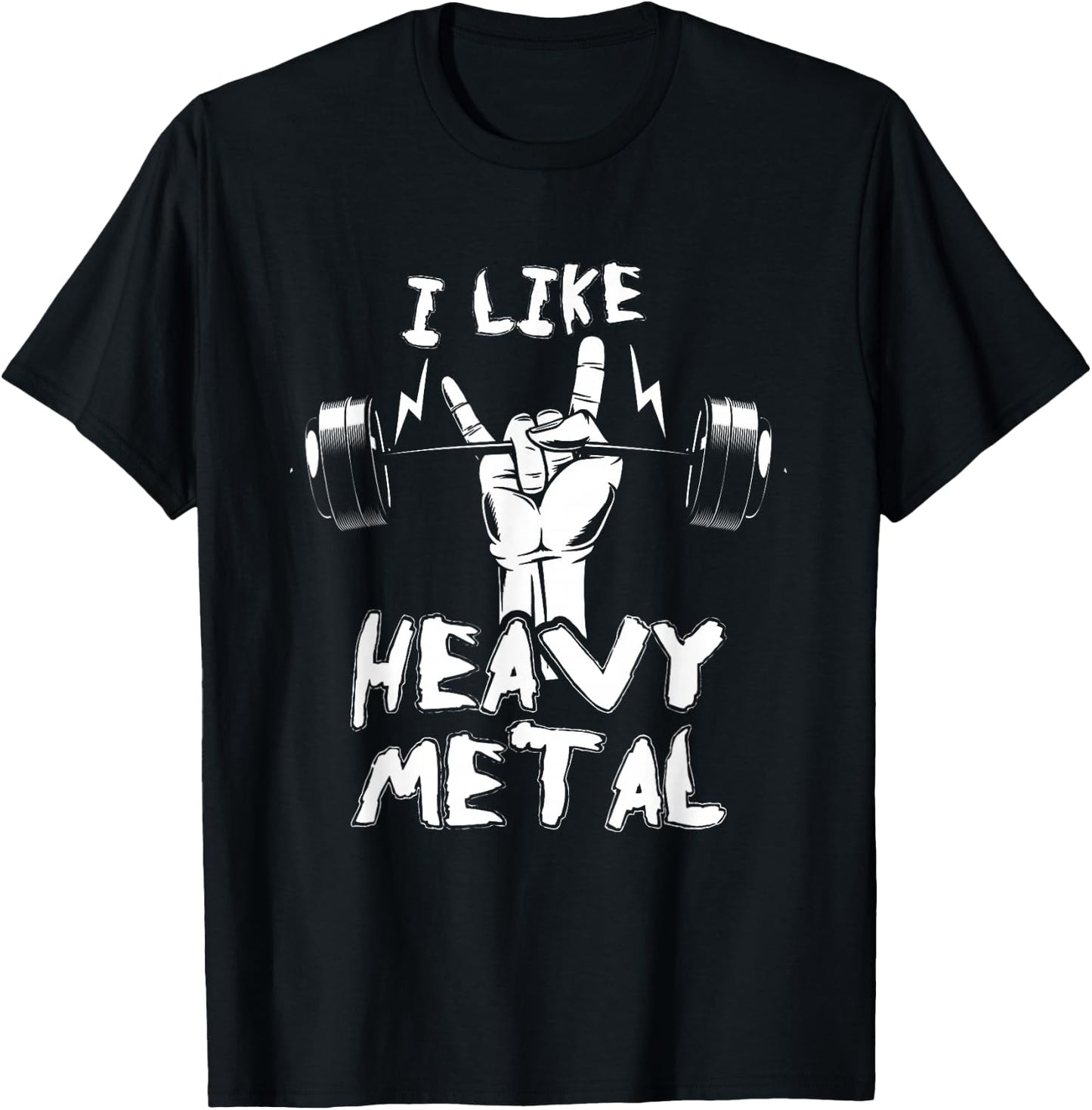 Exercise Fitness Instructor Personal Trainer Gift Heavy Metal Weightlifting Bodybuilding Gym Workout Barbell T-Shirt - T-Shirt | Black