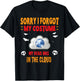 Halloween Cloud Computing lazy costume T-Shirt - T-Shirt | Black