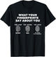 What Your Fingerprints Say About You Funny Forensic Science T-Shirt - T-Shirt | Black