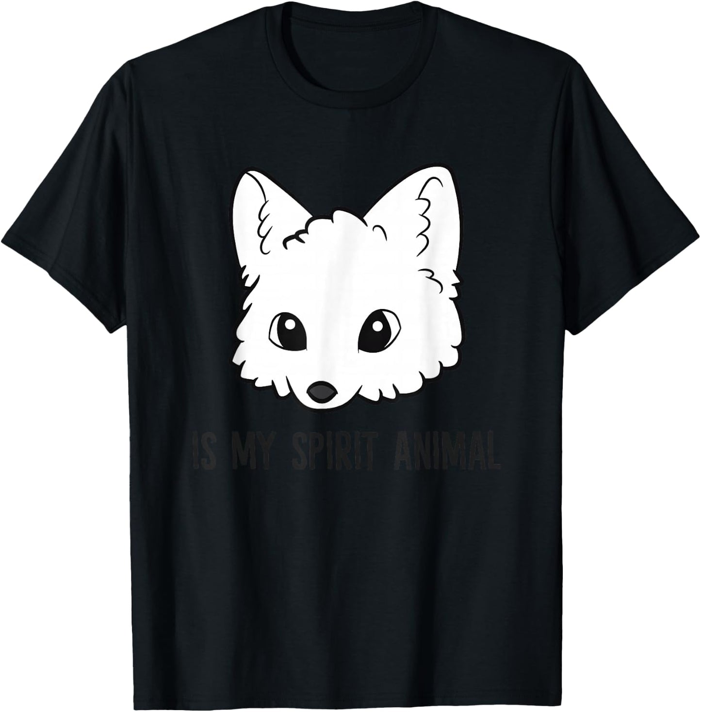 Arctic Fox Is My Spirit Animal Love Artic Foxes T-Shirt - T-Shirt | Black