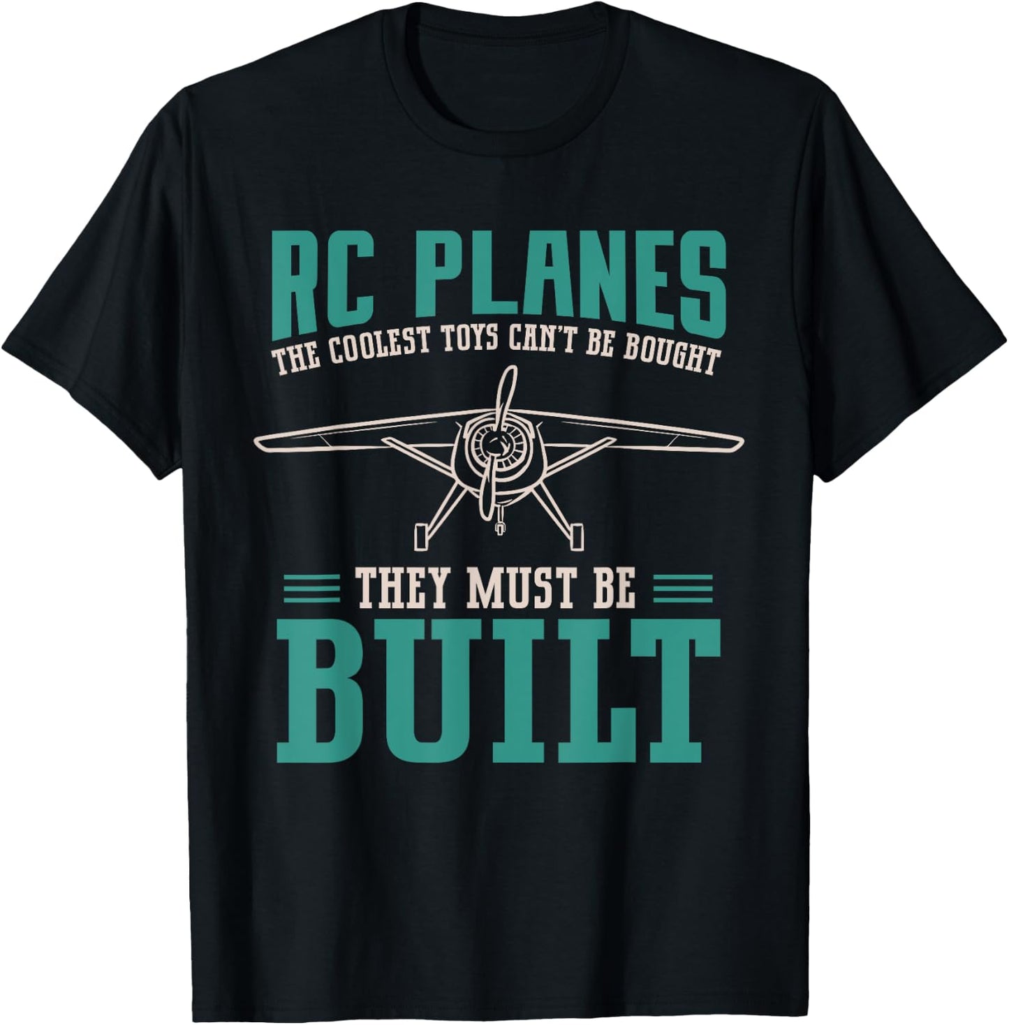 RC Plane Building Radio Controlled Airplane T-Shirt - T-Shirt | Black