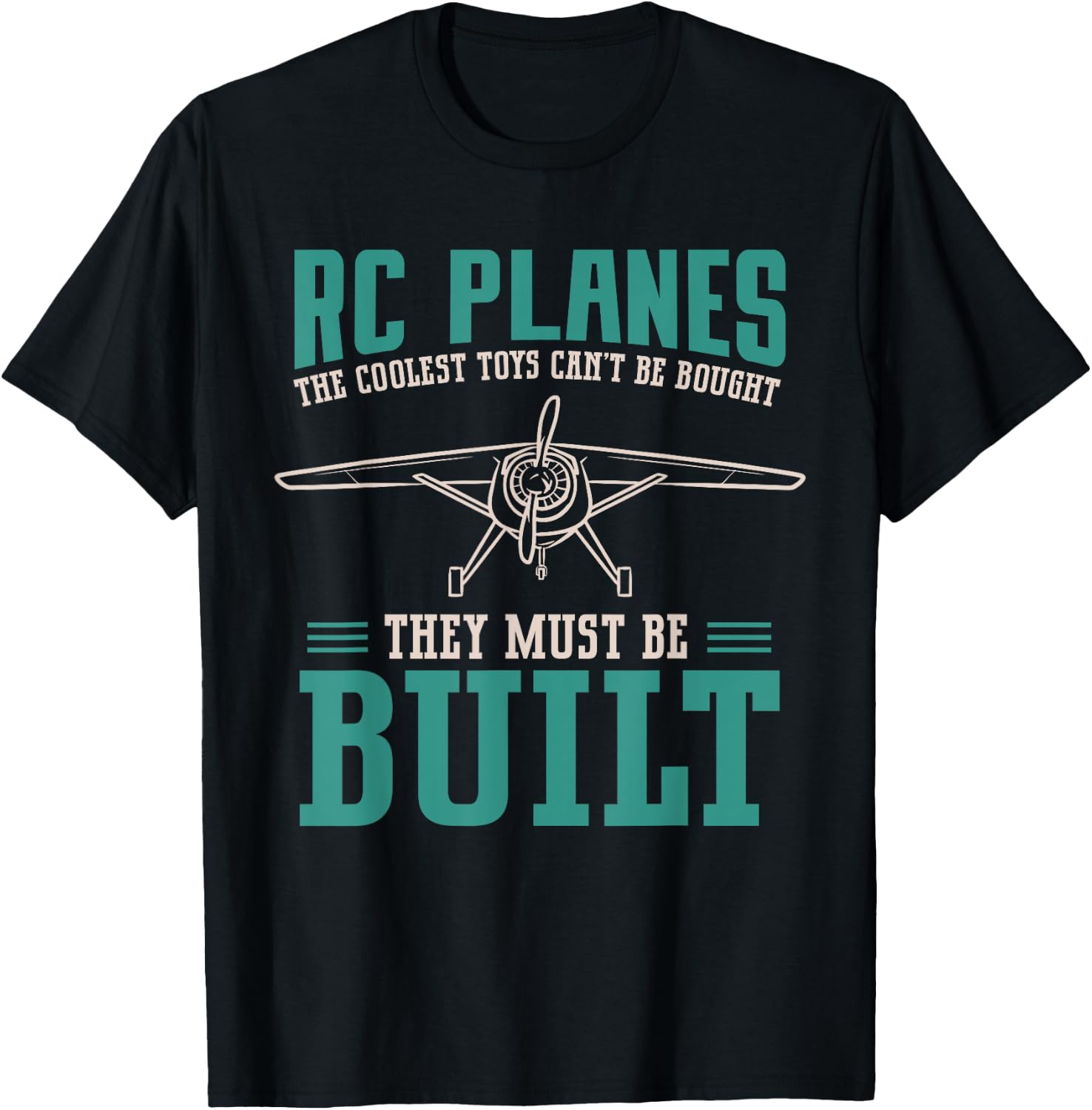 RC Plane Building Radio Controlled Airplane T-Shirt - T-Shirt | Black
