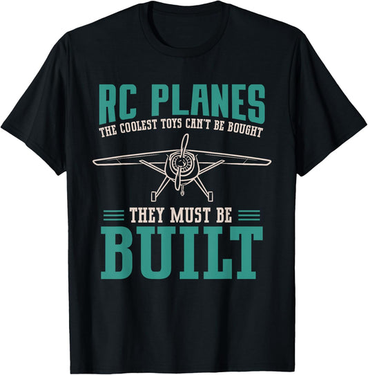 RC Plane Building Radio Controlled Airplane T-Shirt - T-Shirt | Black
