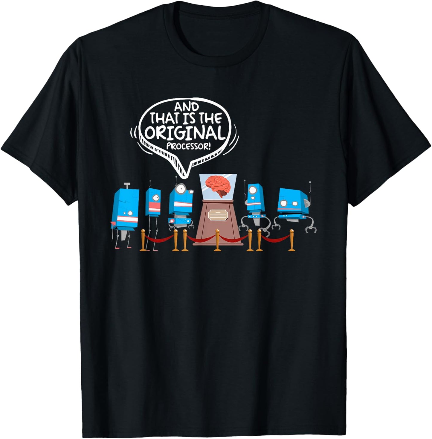 The Original Processor IT Humor AI Tech Robotics T-Shirt - T-Shirt | Black