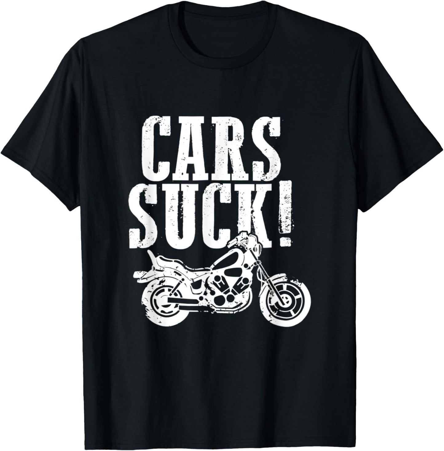 Cars Suck! Or Woman Biker T-Shirt - T-Shirt | Black